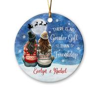 Il N’Y A Pas De Plus Grand Cadeau Que L’Amitié Décoration De Noël A Suspendre avec Ficelle Pendentif De Noël Mignon Ornement Suspendu pour Fête Mariage Maison