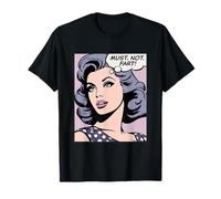 Il ne faut pas péter ! Fille du pop art T-Shirt