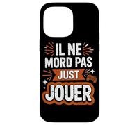 Il Ne Mord Pas Il Veut Juste Jouer Gaming Jeux Vidéo Coque pour iPhone 14 Pro Max