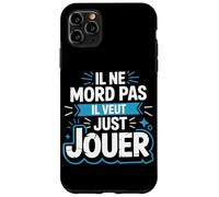 Il Ne Mord Pas Il Veut Juste Jouer Jeux Vidéo Gamer Coque pour iPhone 11 Pro Max