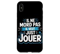 Il Ne Mord Pas Il Veut Juste Jouer Jeux Vidéo Gamer Coque pour iPhone XS Max