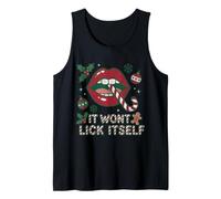 Il ne se léchera Pas drôle de Blague de Bonbons de Noël Jeux Débardeur