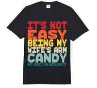 Il n'est Pas Facile de Prendre Soin des Bras de Votre Femme, mais de Travailler Dur n'importe où Comfort Colors Adult Heavyweight T-Shirt