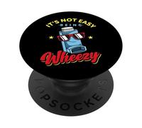 Il n'est Pas Facile d'être Wheezy Asthme Inhalateur d'allergie respiratoire PopSockets PopGrip Adhésif