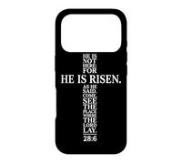 Il n'est Pas Ici, il est ressuscité Matthieu 28:6 Easter Jesus Bible Coque pour iPhone 17 Pro