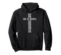 Il n'est Pas Ici, il est ressuscité Matthieu 28:6 Easter Jesus Bible Sweat à Capuche