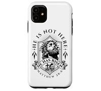 Il n'est Pas là, il est ressuscité Jésus-Christ, Dieu, Rétro Christian Coque pour iPhone 11