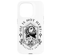 Il n'est Pas là, il est ressuscité Jésus-Christ, Dieu, Rétro Christian Coque pour iPhone 15 Pro