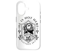 Il n'est Pas là, il est ressuscité Jésus-Christ, Dieu, Rétro Christian Coque pour iPhone 17