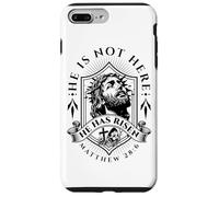 Il n'est Pas là, il est ressuscité Jésus-Christ, Dieu, Rétro Christian Coque pour iPhone 7 Plus/8 Plus