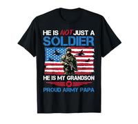 Il n'est Pas qu'un Simple Soldat, C'est Mon Petit-Fils, Un Fier père de l'armée T-Shirt
