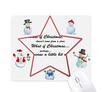 il n'est pas venu de noël le bonhomme de neige étoile tapis de souris