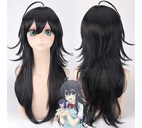 Il n'y a jamais de fille en ligne? Tamaki Ako Cosplay perruque noir longs cheveux synthétiques Perucas Tamaki Ako Halloween fête Costume perruques