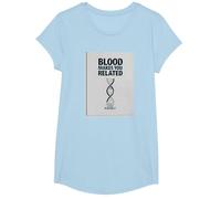 Il n'y a Pas de Famille comme Celle Que J'Ai - La loyauté Fait la Famille T-Shirt, Fille, Bleu Céleste, L