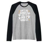 Il n'y a Pas de fantôme comme Le Saint-Esprit, Halloween, Humour chrétien Manche Raglan