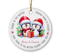 Il n'y A Pas De Meilleur Ami qu'un Cousin Pendentif De Noël Créatif Décoration De Noël A Suspendre Drôle Ornement Suspendu pour Mariage Maison Fête