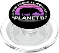 Il n'y A Pas De Planète B Sauvez Le Rhinocéros Journée Terre PopSockets PopGrip pour MagSafe