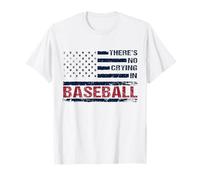 Il n'y a Pas de Pleurs au Baseball Funny Game Day Baseball Mom T-Shirt