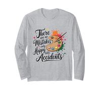 Il n'y a Pas d'erreur Seulement Happy Little Accidents Artists Manche Longue