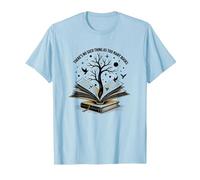 Il n'y a Pas trop de Livres pour Lire de l'art T-Shirt, Homme, Bleu Céleste, S