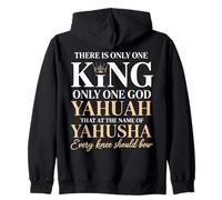 Il n'y a qu'un Seul Roi Yahuah Yahusha Lion de Juda Sweat à Capuche