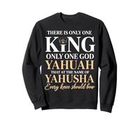 Il n'y a qu'un Seul Roi Yahuah Yahusha Lion de Juda Sweatshirt