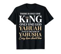 Il n'y a qu'un Seul Roi Yahuah Yahusha Lion de Juda T-Shirt