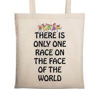 Il n'y a qu'un seul sac fourre-tout Race en coton écologique beige, beige, Taille unique