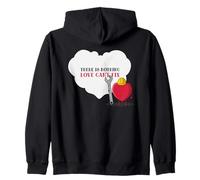 Il n'y a Rien Que l'amour ne puisse réparer (Joli Motif en Forme de cœur) Sweat à Capuche