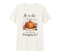 Il ou Elle, Que Sera Notre Petite Citrouille, Baby Shower ? T-Shirt Haut de Gamme