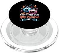 Il ou Elle, Que Sera Notre Petite Citrouille, fête prénatale d'automne PopSockets PopGrip pour MagSafe