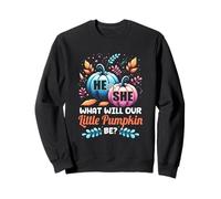 Il ou Elle, Que Sera Notre Petite Citrouille, fête prénatale d'automne Sweatshirt