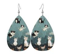 Il Pleut Des Cordes Boucles D'Oreilles En Forme De Goutte Amusantes Boucles D'Oreilles Pendantes En Forme Tendancees Boucle D'Oreille En Simili Cuir Pour Fêtes Décorations Quotidien