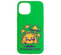 Il pleut des Tacos, Un Joli Taco Kawaii drôle Coque pour iPhone 15