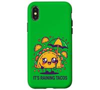 Il pleut des Tacos, Un Joli Taco Kawaii drôle Coque pour iPhone X/XS