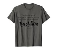 Il Prend Soin de Ceux Qui Ont Confiance en Lui (versets de la Bible, Foi chrétienne) T-Shirt