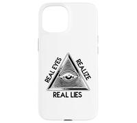 Œil Qui voit Tout - Pyramide « Real Eyes Realize Real Lies » Coque pour iPhone 15