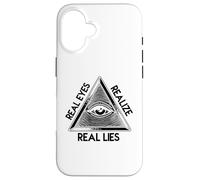 Œil Qui voit Tout - Pyramide « Real Eyes Realize Real Lies » Coque pour iPhone 16