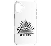 Œil Qui voit Tout - Pyramide « Real Eyes Realize Real Lies » Coque pour iPhone 16 Plus