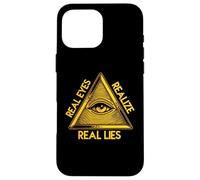 Œil Qui voit Tout - Pyramide « Real Eyes Realize Real Lies » Coque pour iPhone 16 Pro Max