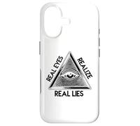Œil Qui voit Tout - Pyramide « Real Eyes Realize Real Lies » Coque pour iPhone 17