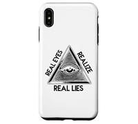Œil Qui voit Tout - Pyramide « Real Eyes Realize Real Lies » Coque pour iPhone XS Max