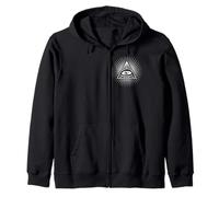 Œil Qui voit Tout, Symbole, Pyramide, Dieu, Franc-maçon, étoile Sweat à Capuche