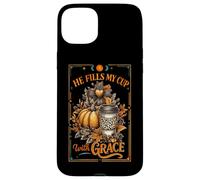 Il remplit ma Tasse avec Grace Cross Fall Coque pour iPhone 15 Plus