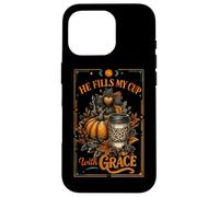 Il remplit ma Tasse avec la Citrouille Grace Coque pour iPhone 16 Pro
