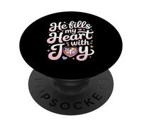 Il Remplit Mon Cœur De Joie Chrétien PopSockets PopGrip Adhésif