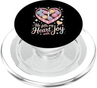Il Remplit Mon Cœur De Joie Chrétienne PopSockets PopGrip pour MagSafe