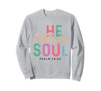 Il restaure Mon âme Verset chrétien Verset biblique Sweatshirt