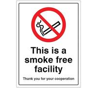 Il s'agit d'un établissement sans fumée. Merci de votre coopération (étiquette de sécurité autocollante)