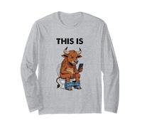 Il s'agit d'un Graphique littéral Bull Pun Manche Longue